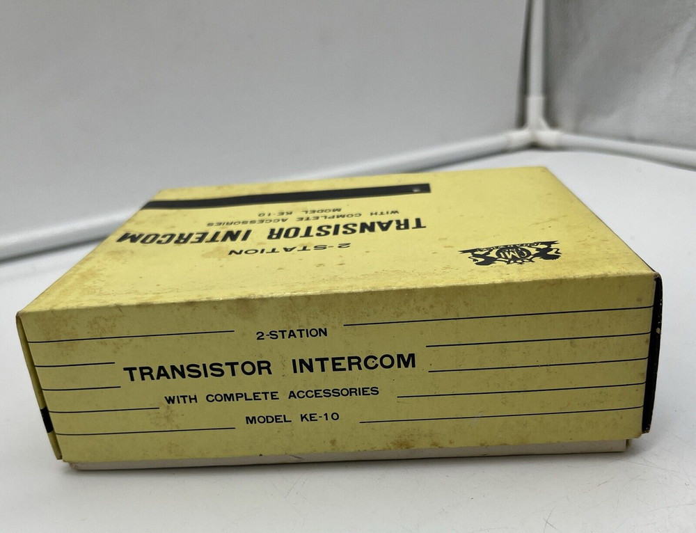 Vintage Chadwick 2-Station Transistor Intercom Model KE-10 NOS
