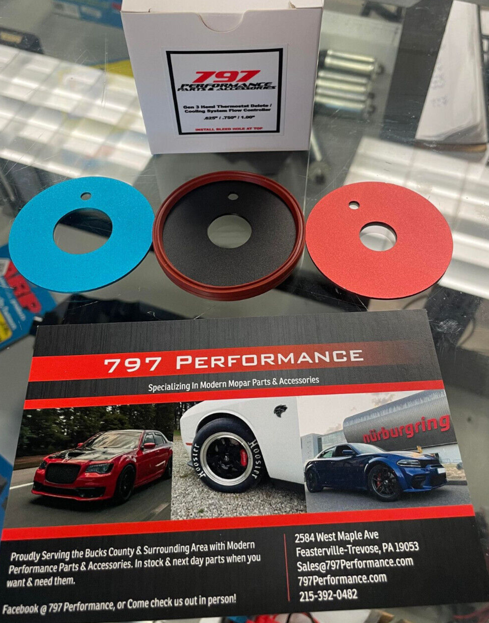 Hemi Racing Thermostat Delete Flow Restrictor 5.7 6.1 6.4 6.2 Hellcat Gen 3 Hemi