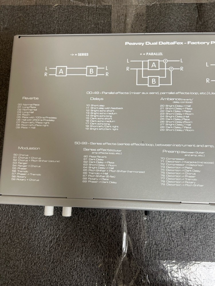 *VERY CLEAN*PEAVEY DDF2 MULTI EFFECTS PROCESSOR (R7A008667)