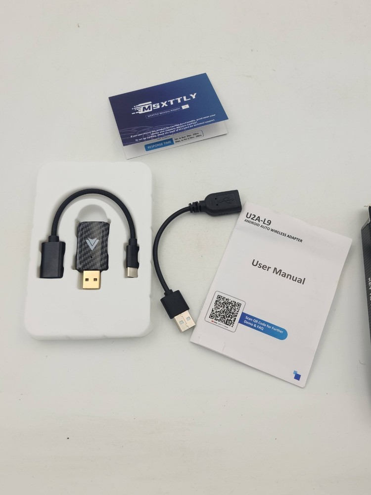 MSXTTLY Android Auto Wireless Adapter for Car Small Android auto Dongle