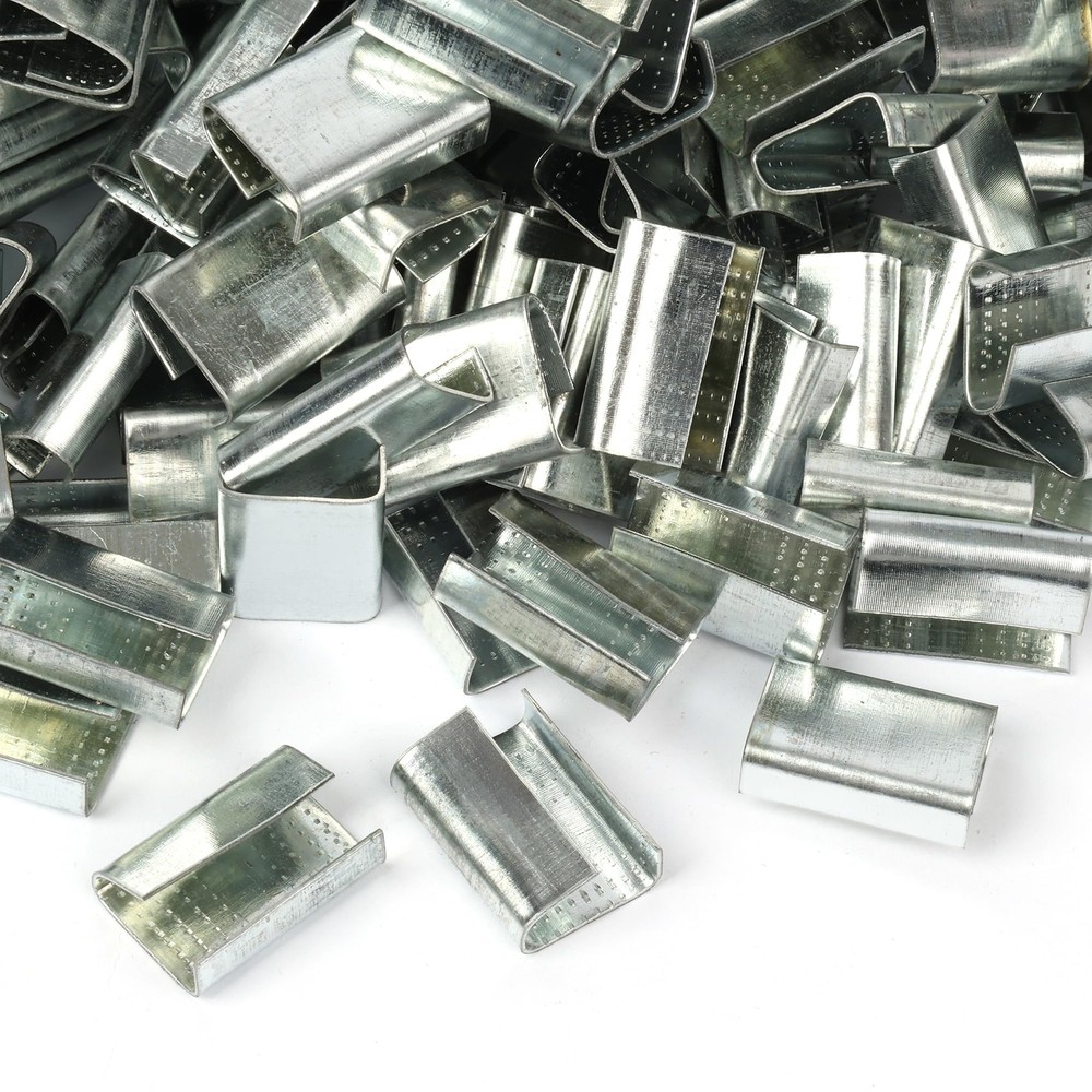 U.S. Solid 500PCS Packaging Strapping Open Serrated Seals For 5/8" Strap Width