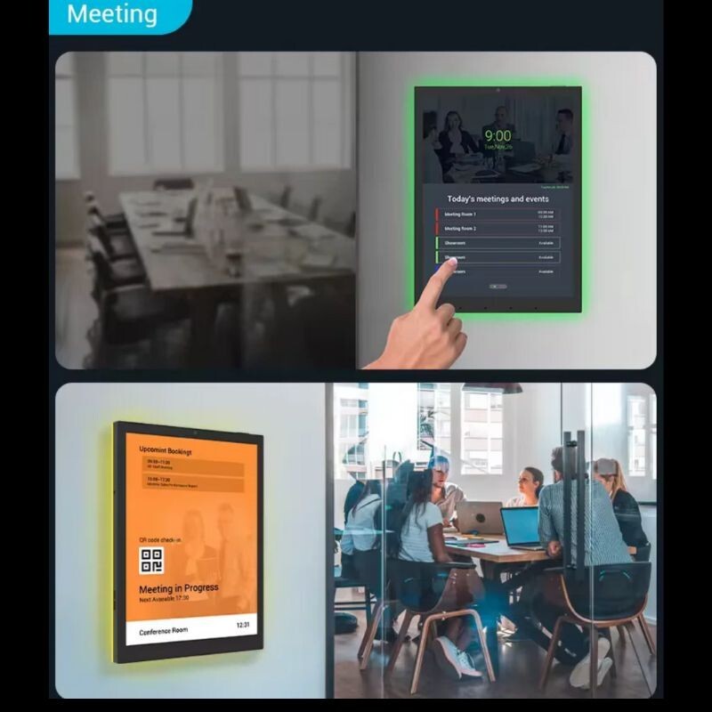 android 10 inch smart home touch screen control panel Android POE on wall