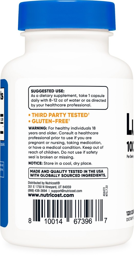 Nutricost Luteolin 100mg 120 Capsules