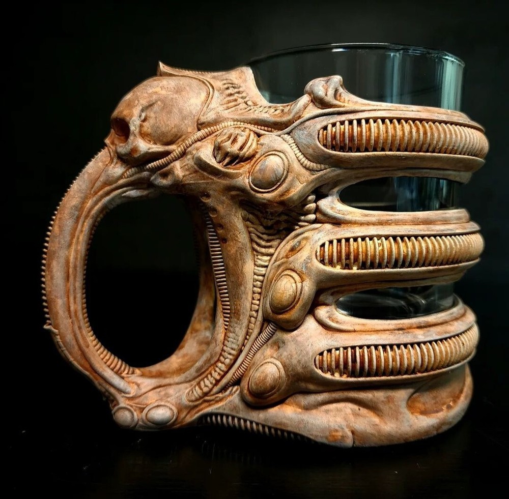 H R Giger Style Engineer Mug