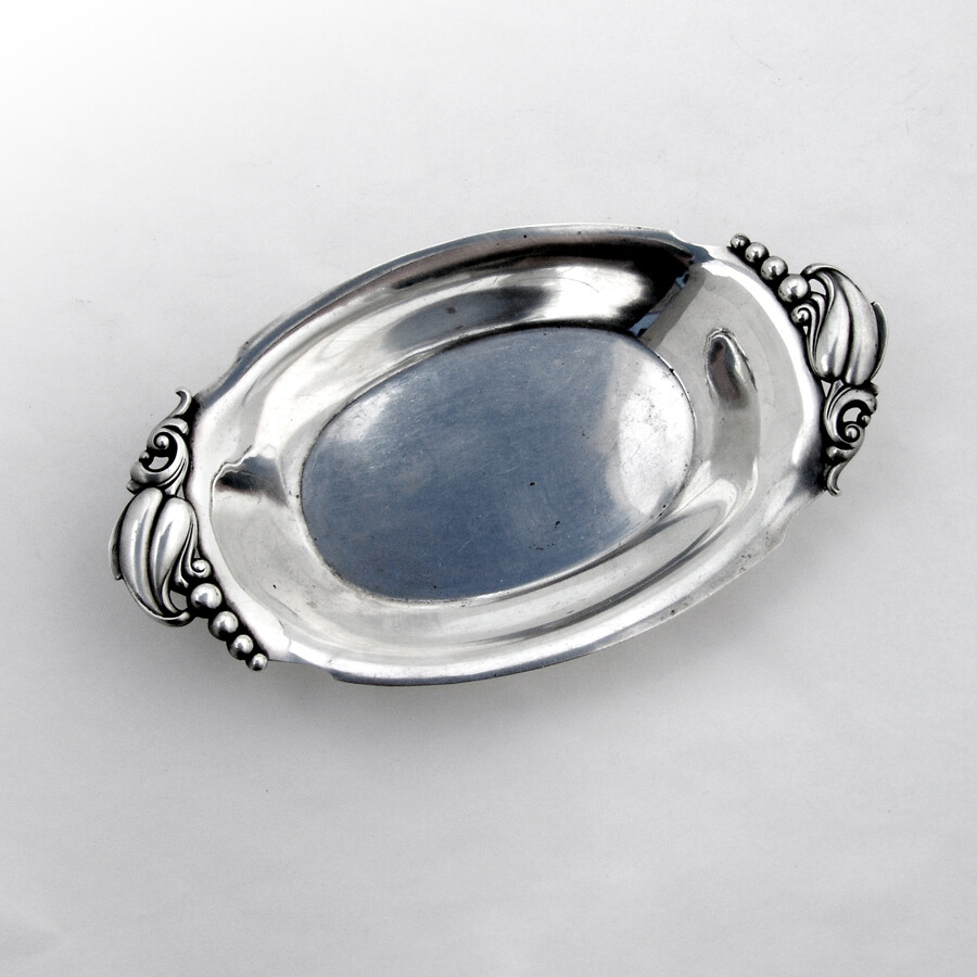 Blossom Oval Serving Bowl Tray Webster Sterling Silver