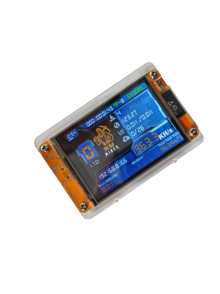 NMMiner 2.8 inch 1000K Hashrate BTC Solo LotteryCrypto Bitcoin Miner Solo Mini6i