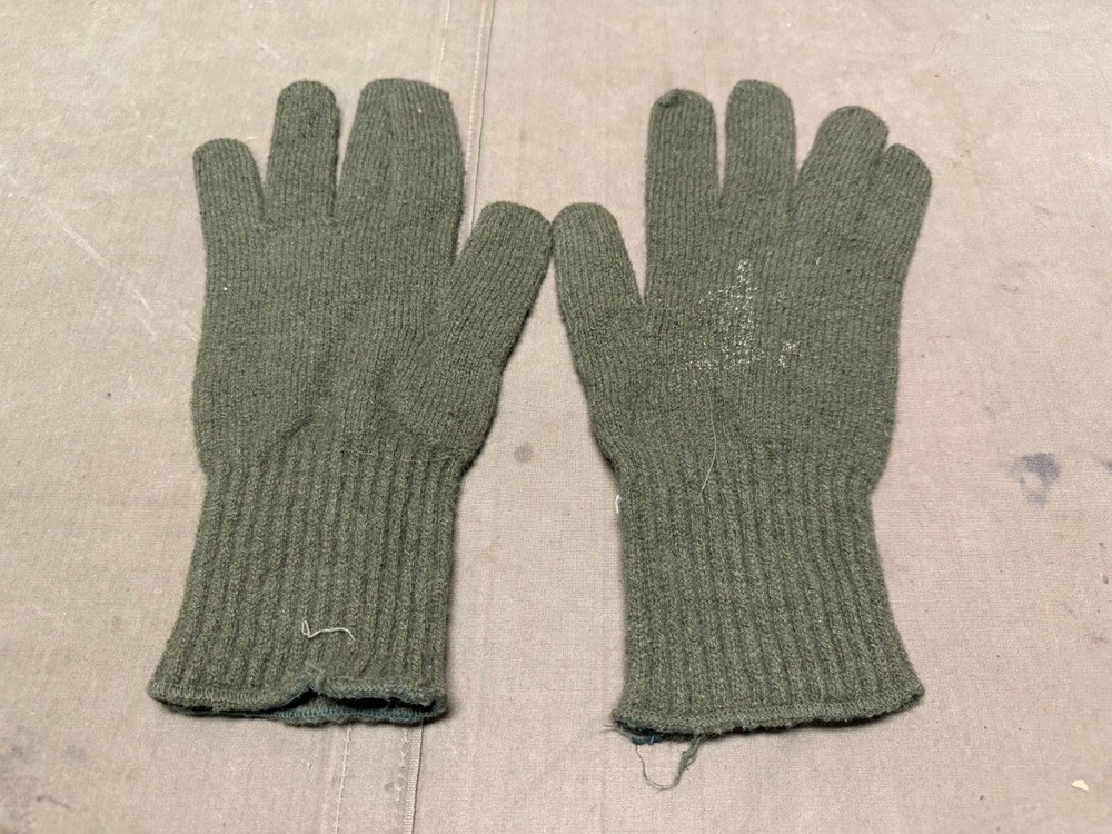 ORIGINAL POST WWII US ARMY WINTER MITTENS GLOVES INSERTS-LARGE