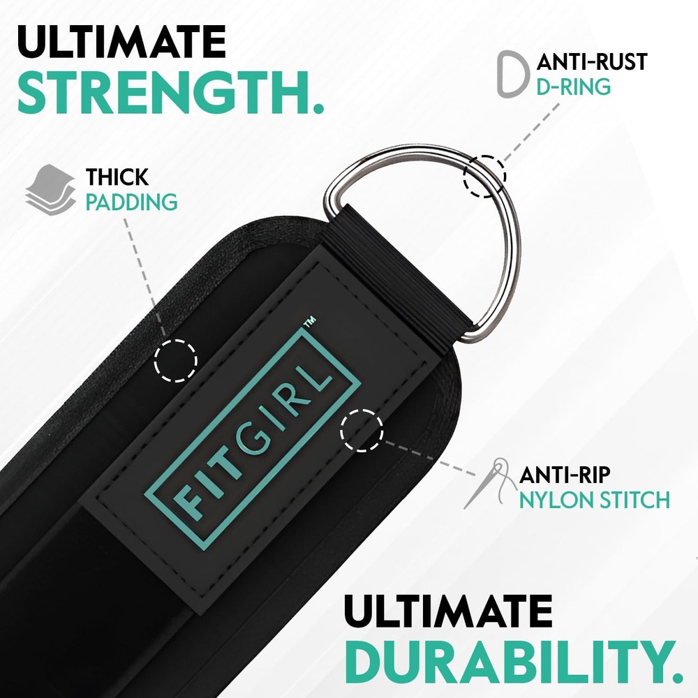 FITGIRL - Ankle Strap (Single) for Cable Single (1-Pack), Black Mint -