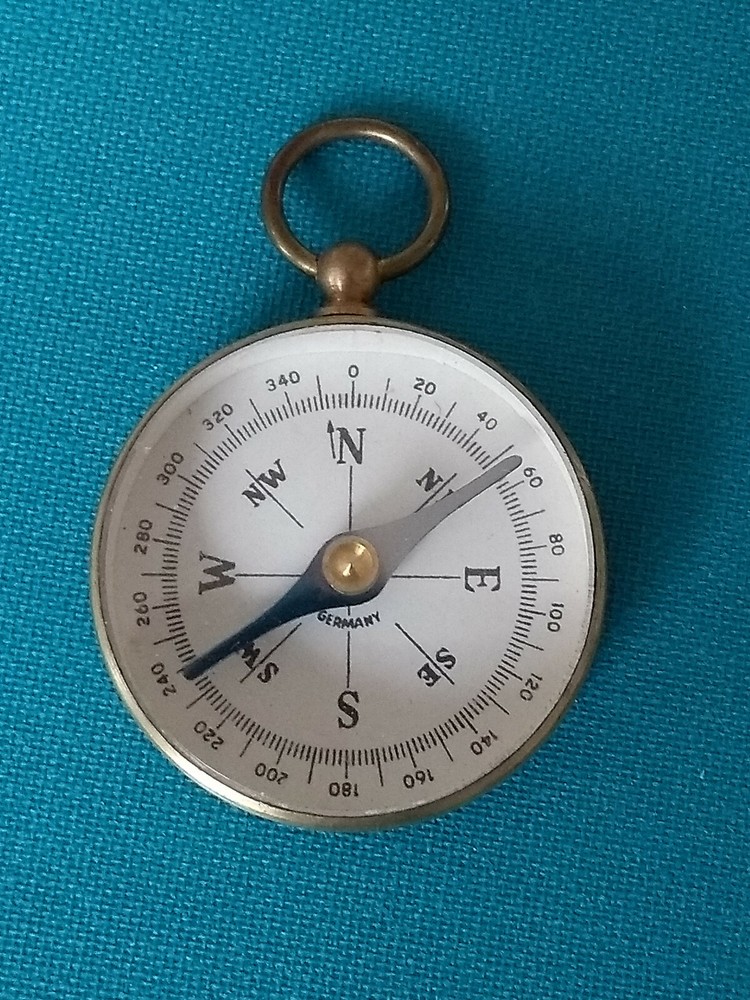 Brass Magnetic Compass, German.