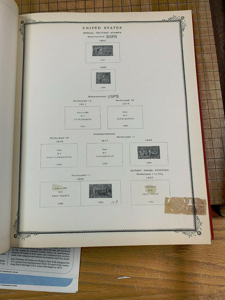 Scott American Stamp Album 1939 edition Great Condition w Back of Book Pages! |