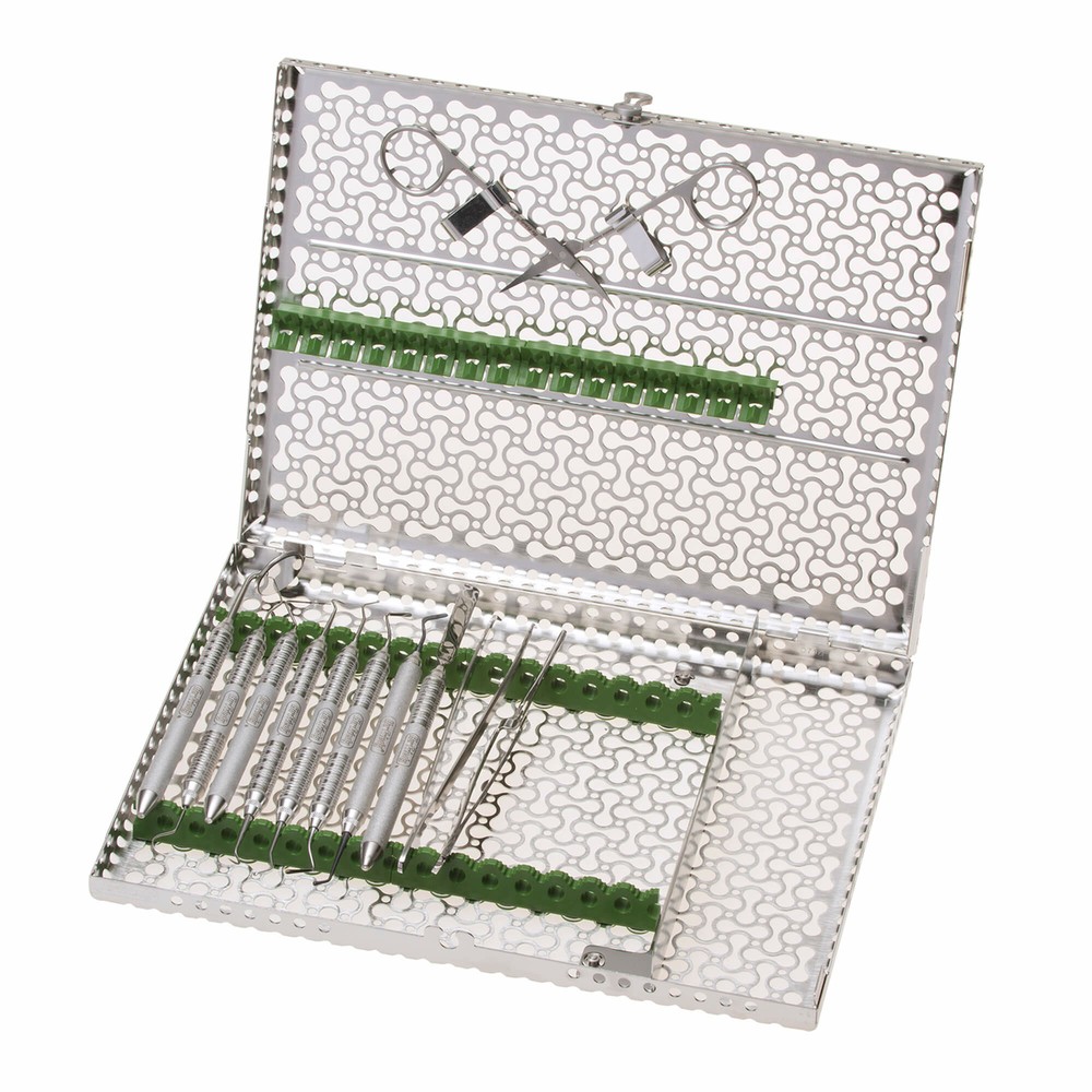 EMBOSSED INFINITY SERIES REPLACEMENT RAIL PACK - 16 INSTRUMENT CASSETTE-Green