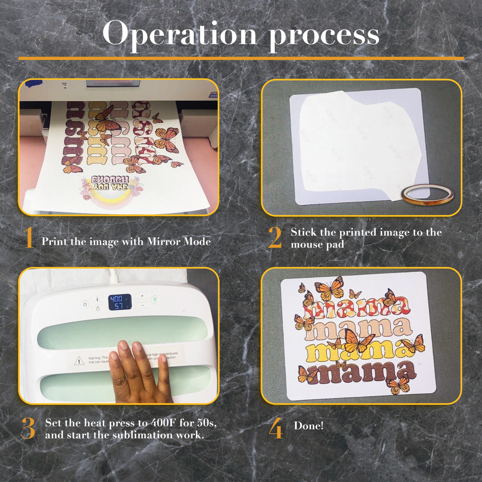 110 Pcs Bulk A-SUB Subimation Mouse Pads 9.4"x7.9"x0.12" Thick White Gaming Pads