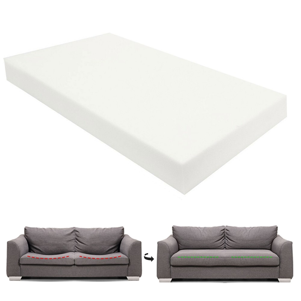 72/108" High Density Upholstery Foam Replacement Seat Cushion Sofa Padding Sheet