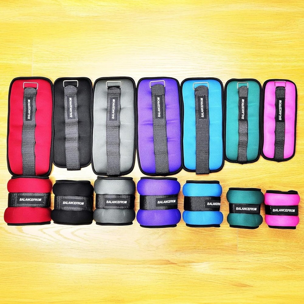 Fully Adjustable Ankle Wrist Arm Leg Weights, 1-20LBS, Multiple Options
