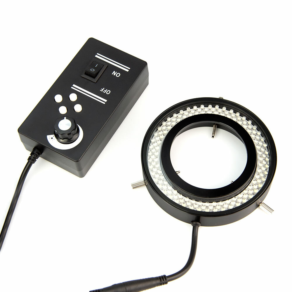 144 LED Ring Light Four Zones Adjustable Stereo Microscope Source Illuminator