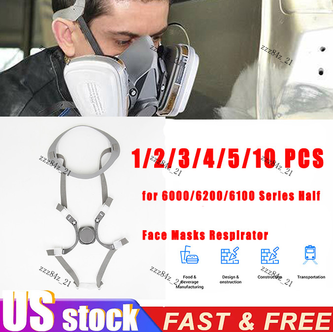 1-10*Head Harness Assembly for 6000 Series Half （ for6300/6200/6100 Respirator）