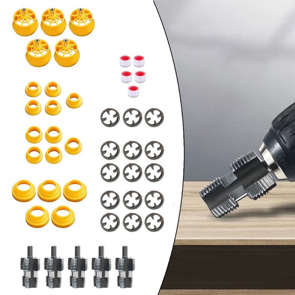 Home Improvement PVC Pipe Threader Double-ended Design Drill Compatible