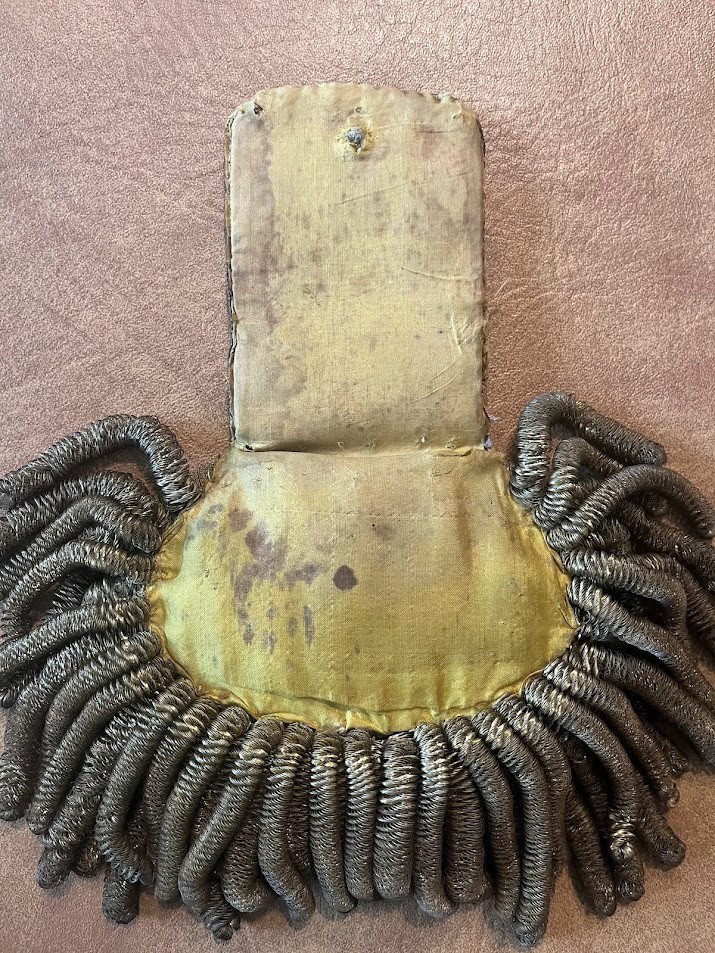 Epaulets US Army NY Buttons Likely Pre-1872 & Civil War for Major Fine Condition