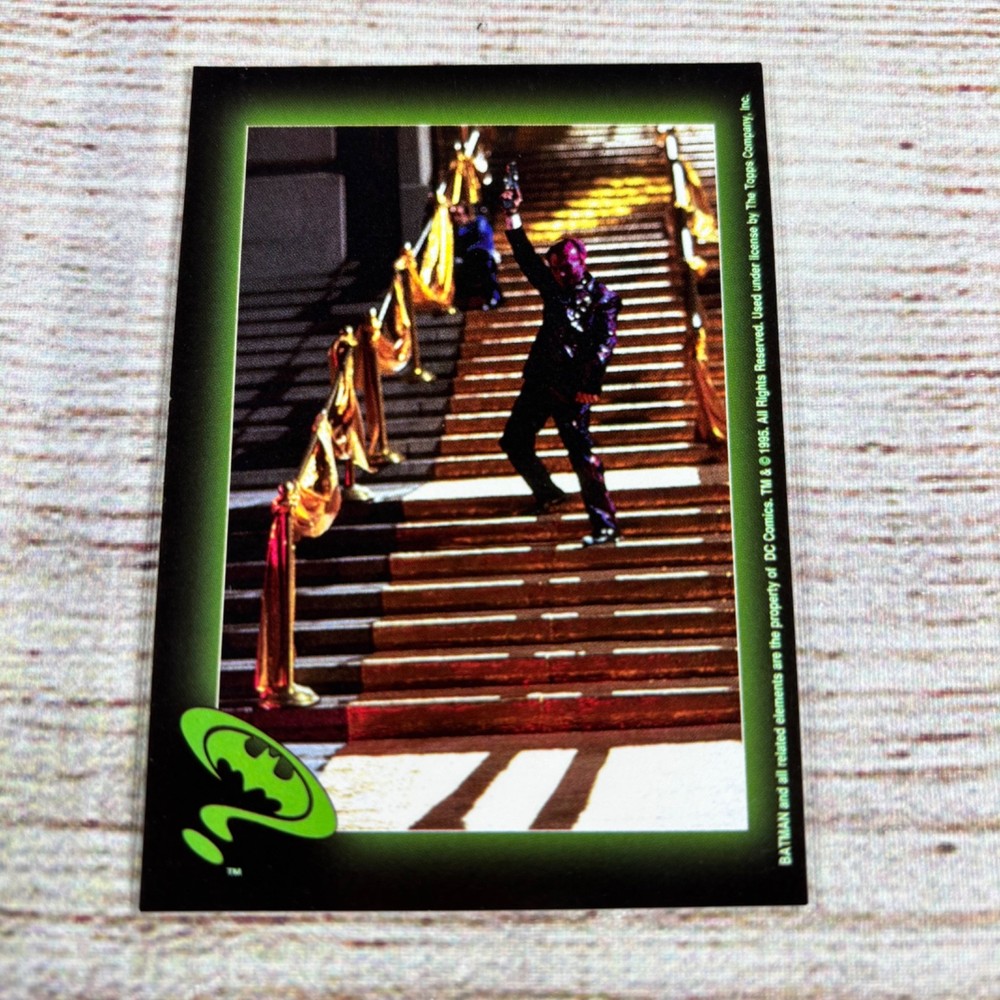 1995 Topps Batman Forever Sticker - #57 Down the long Steps
