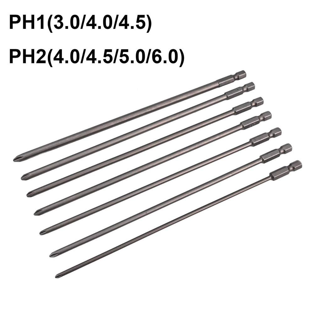 Newest Screwdriver Bits 200mm Tool 6.35mm 7Pcs 7Pcs/Set Bits Cross Driver