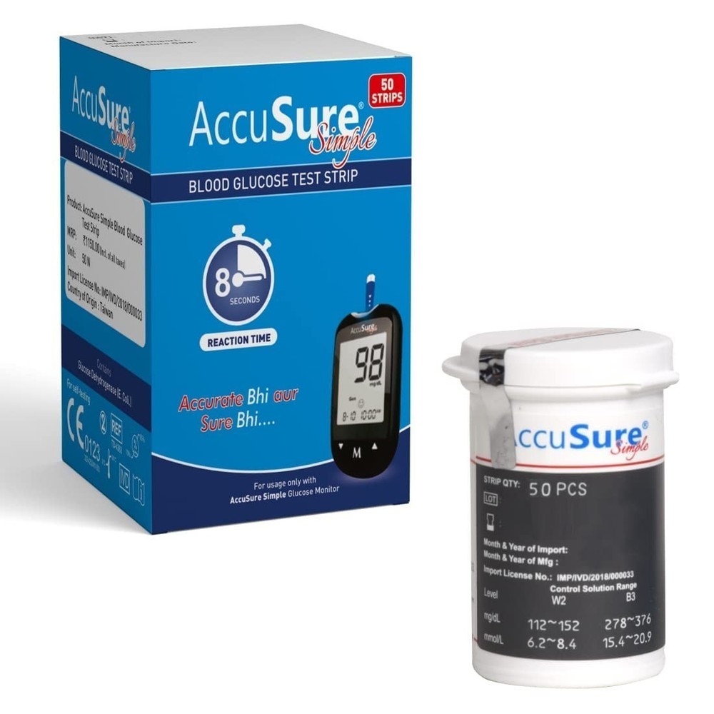Blood Glucose Test 25 Strips For Glucometer Machine S2u