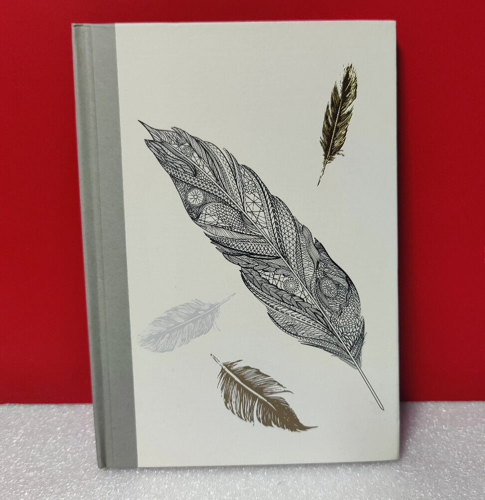 Feather Cover Writing Journal Diary Notebook 80 Sheets