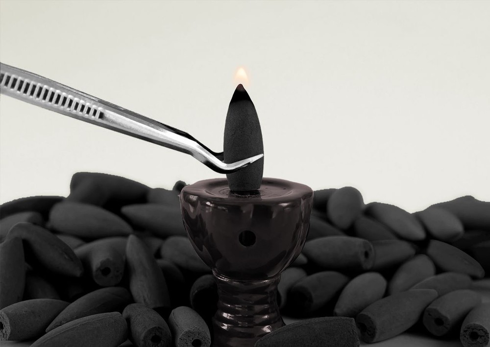 BACKFLOW Colored Unscented Incense Cones 1.25" multi-colors for waterfall burner