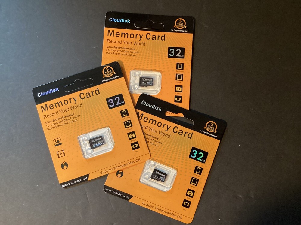 3 Pack Cloudisk Micro SD Card 32GB Memory Card
