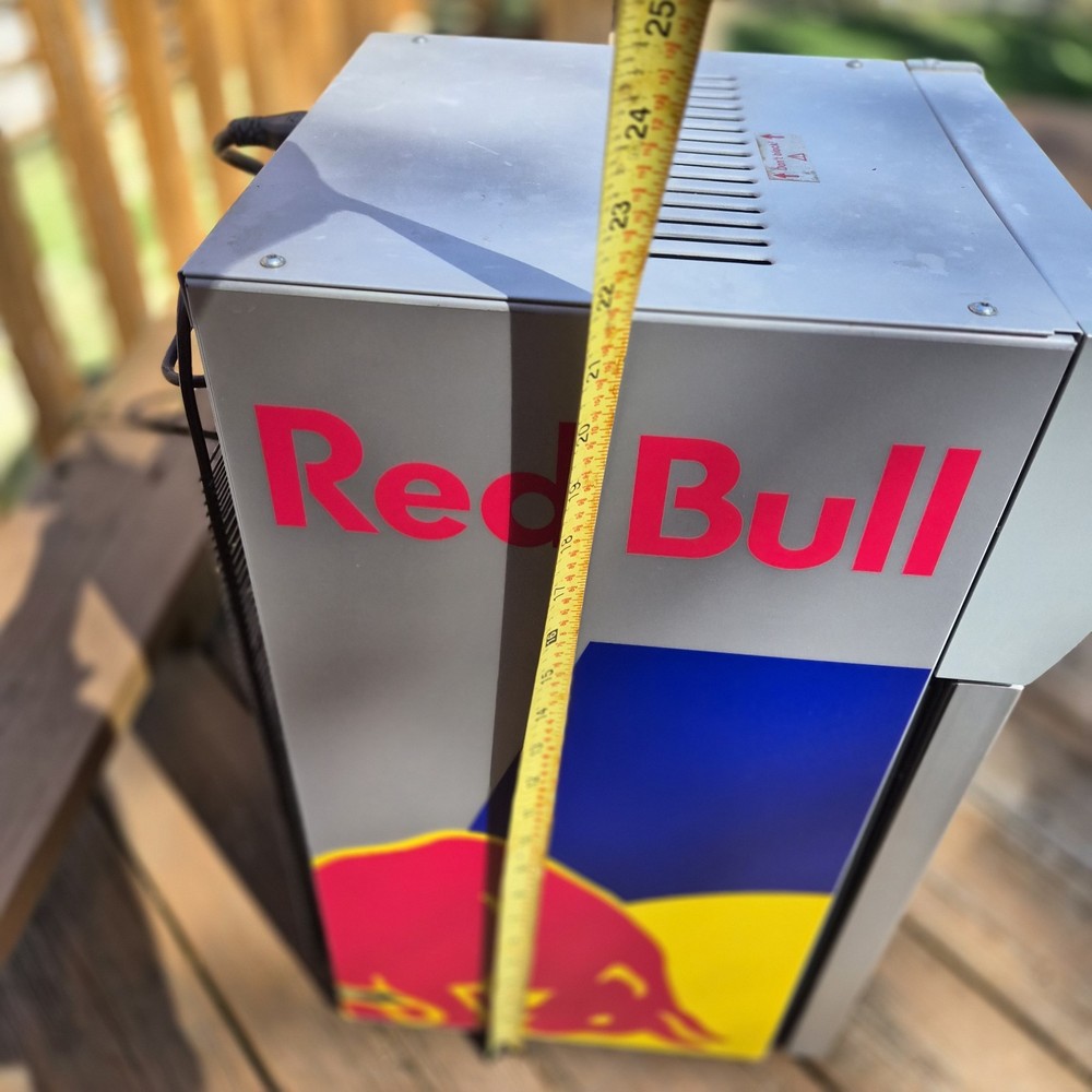 Authentic Red Bull "baby cooler" LED mini fridge