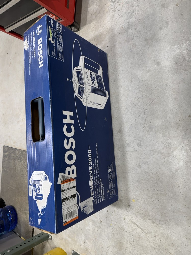 Bosch Revolve2000 Self-Leveling Horizontal/Vertical Rotary Laser Kit...