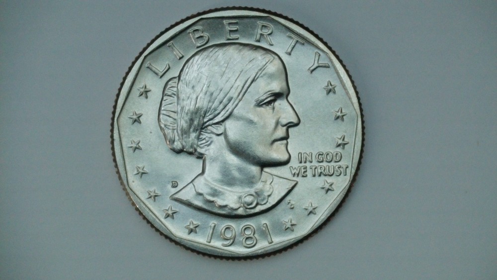1981 D Susan B Anthony Uncirculated BU Dollar From Mint Set