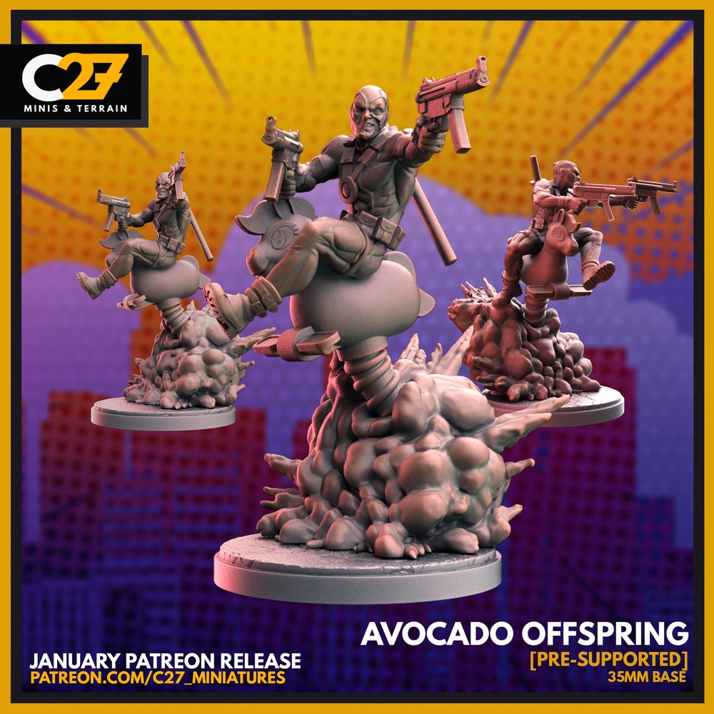 Avocado Offspring | 40mm Crisis Protocol | Tabletop Gaming | Tabletop Miniature