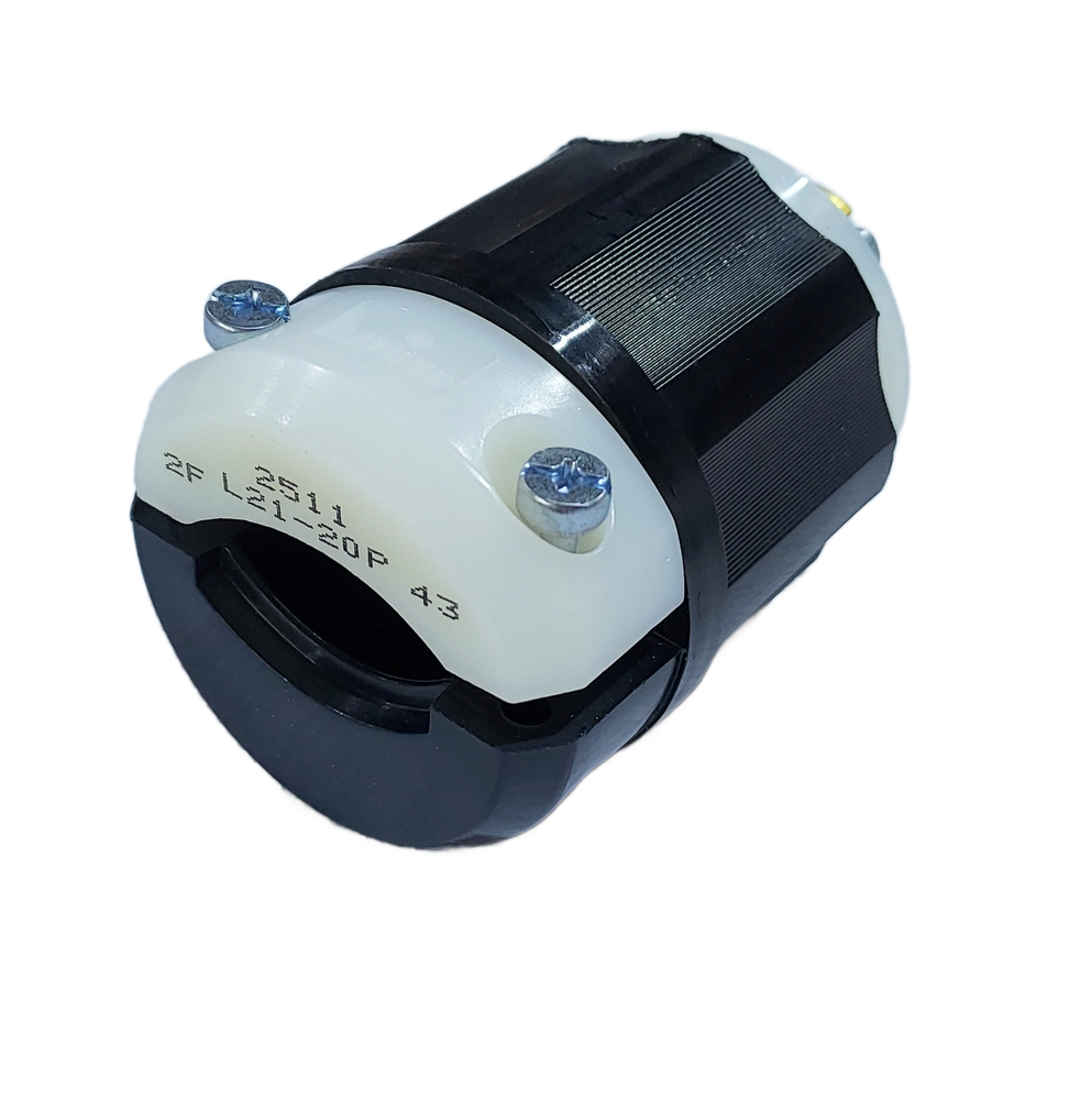 Leviton 2511 20A 4-Pole 5-Wire Grounding Locking Plug