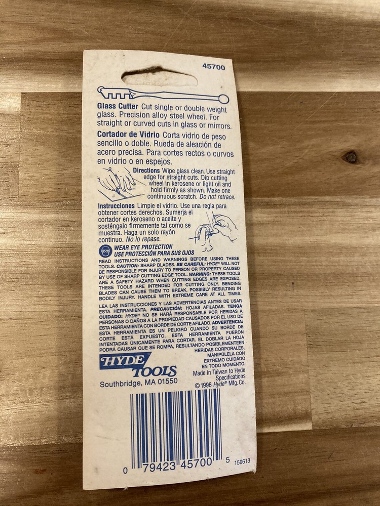 Glass Cutter,No 45700, Hyde Tools