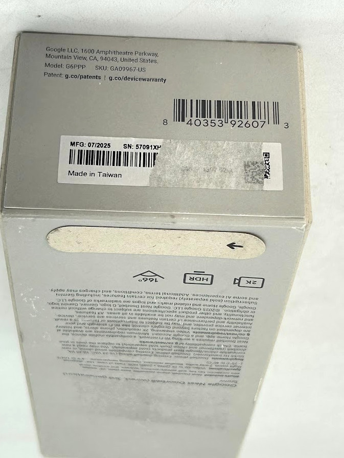 Google Nest Doorbell Wired 3rd Gen – Snow