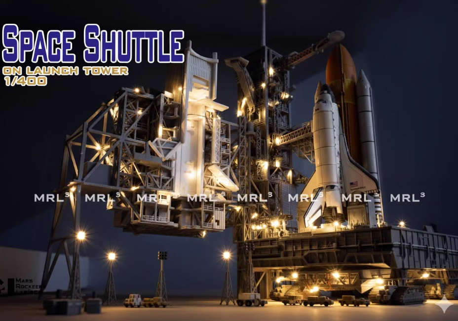 1/400 1/200 Space Shuttle on Launch PAD 3D Printing Model Builded Full Set