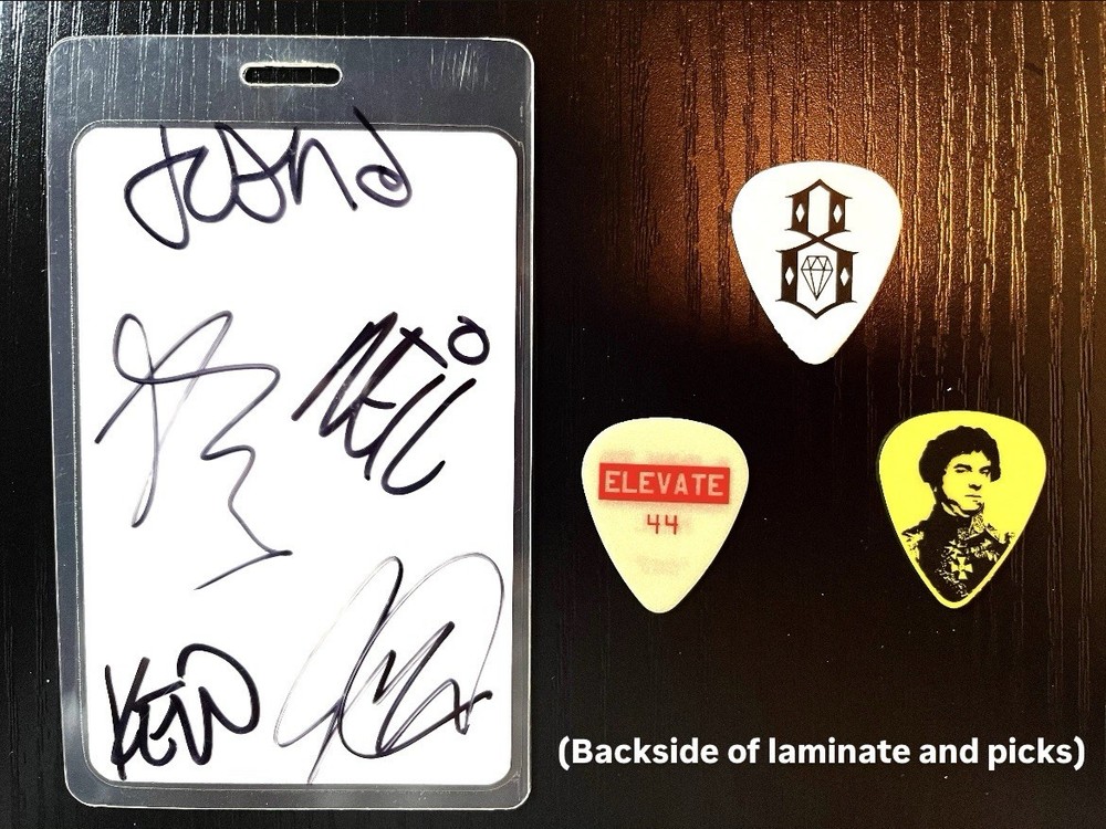 A Day To Remember Signed Laminate (2013) + Picks + Homesick Music Sampler (2009)