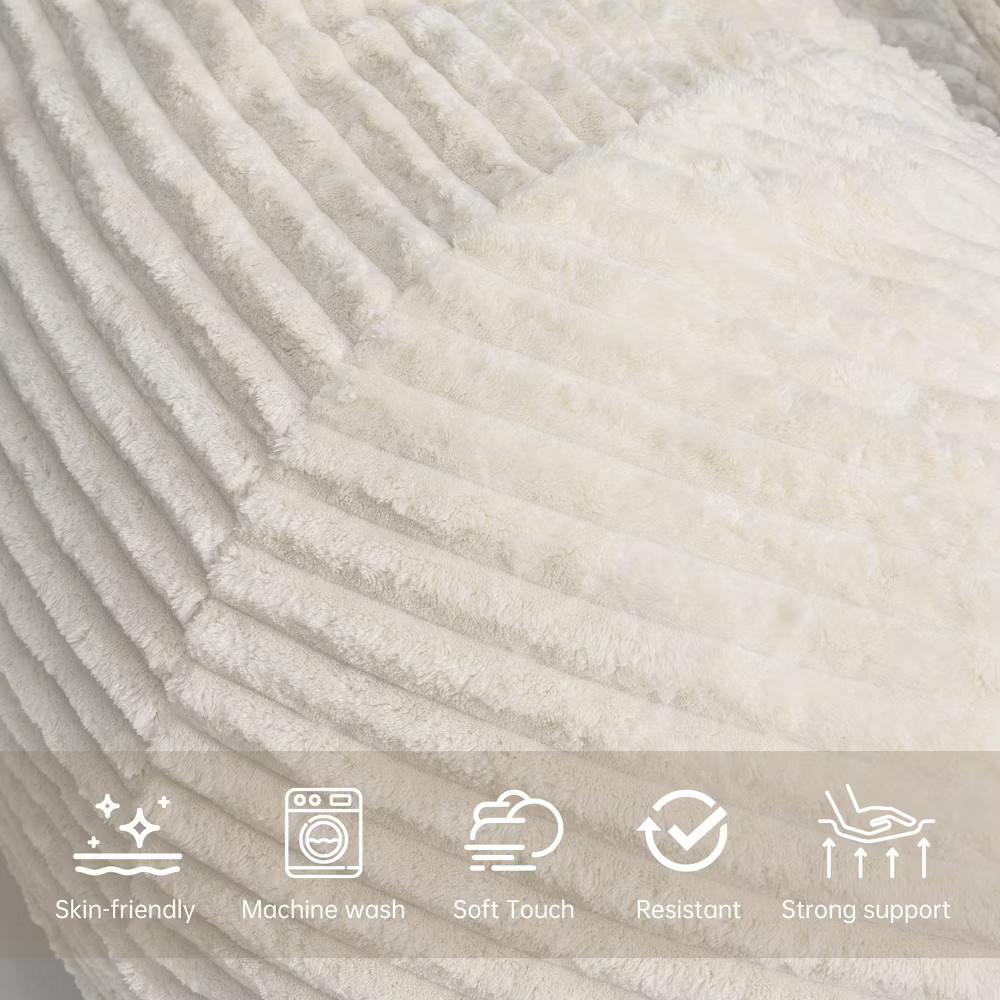 Hooseng 3.5 FT Bean Bag Chairs for Adults, Large Corduroy Bean Bag