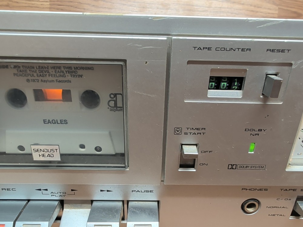 AKAI Stereo Cassette Deck CS-MO1A Working Condition READ
