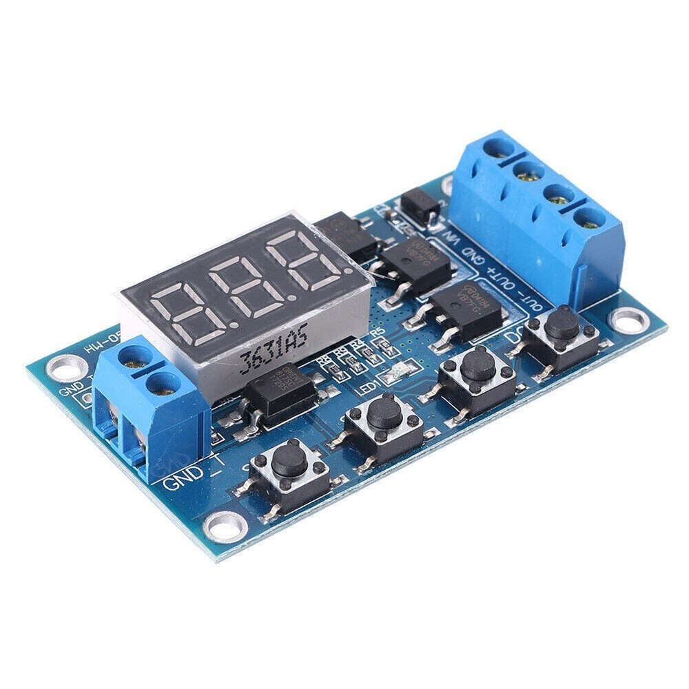 12 24V Board Trigger Cycle Timer Delay Switch MOS Tube Control Module