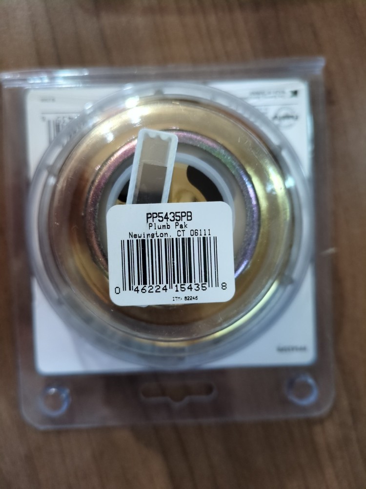 PLUMB PAK PP5435PB SOLID BRASS WORK HORSE KITCHEN SINK STRAINER BASKET