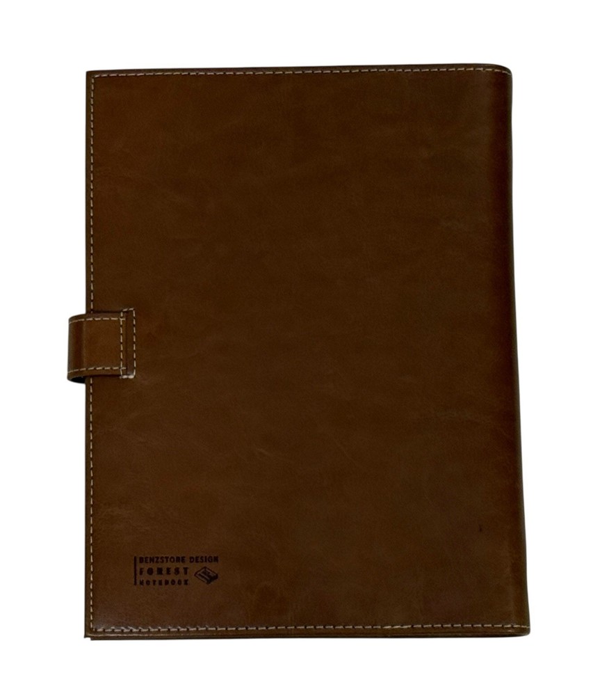 Forest Loose Leaf Leather Notebook ~ Brown ~ NEW