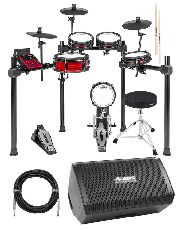 Alesis Nitro Pro Electronic Drum Kit Amp Essentials Bundle