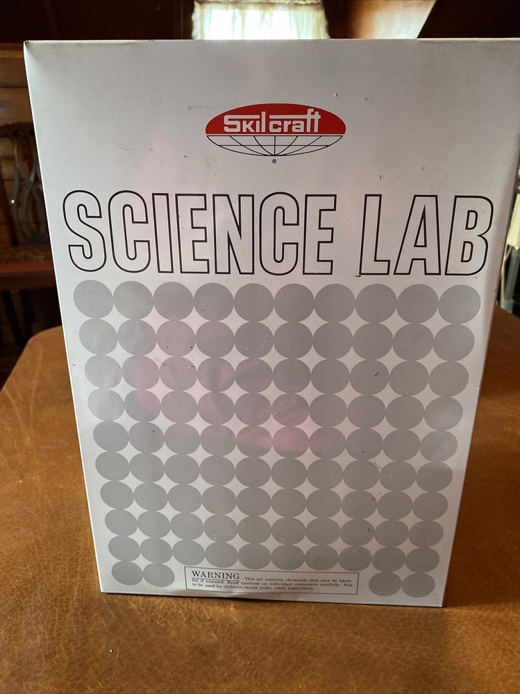 1970s Skilcraft kids microscope, metal microscope, case, instructions