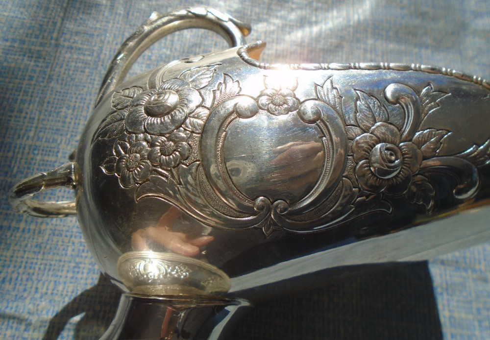 Sugar Scuttle Bowl Raimond Japan Silver Plate Vintage