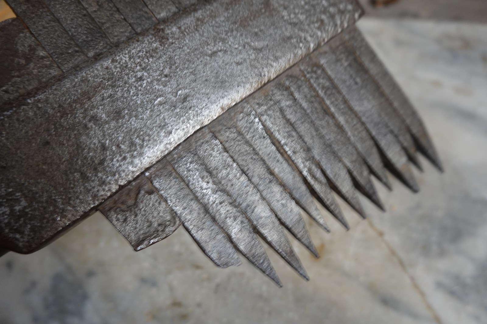 Antique STONE MASON CRANDALL TOOTHED SANDSTONE AXE HAMMER 7lb 10oz ROCK QUARRY