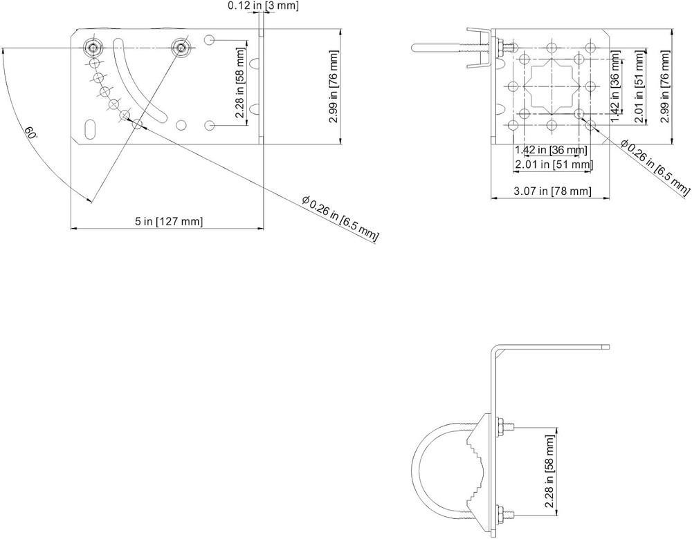Compact Wall-Mounted Bracket for Starlink Antenna with Adjustable Angle Features