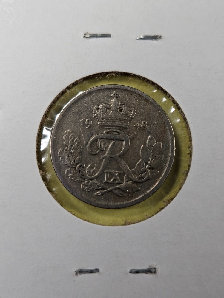 COINS - DENMARK - 10 ORE 1948