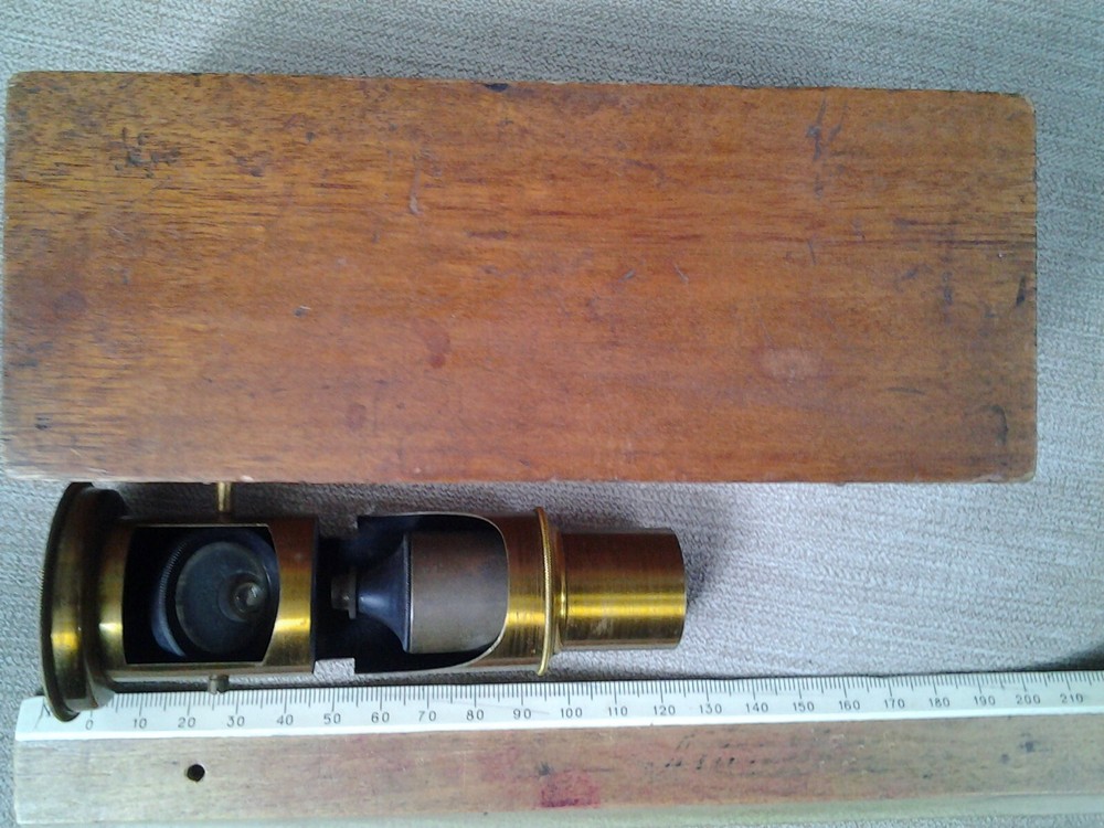 Antique miniature microscope no name 1900