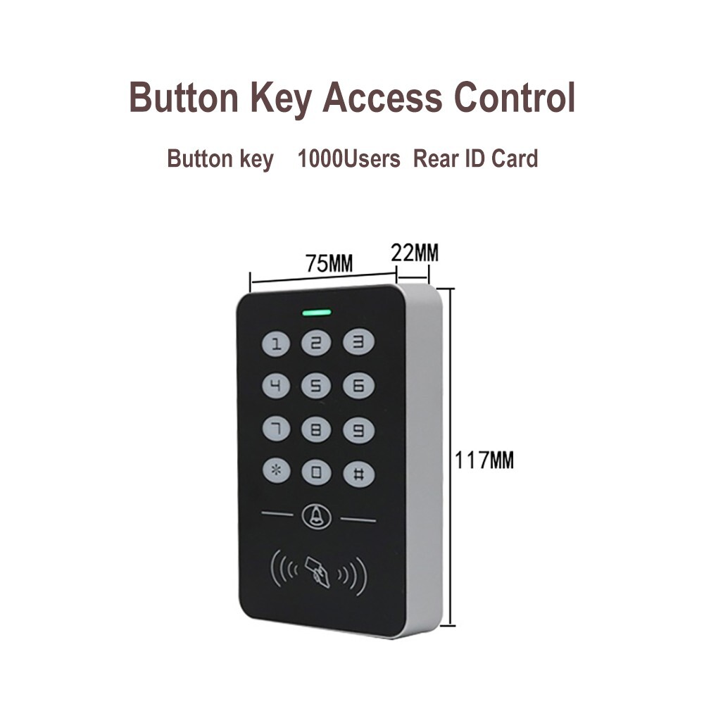 Waterproof Access Control System w/Touch Keypad & ID/IC Card - Password Entry